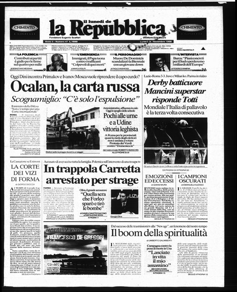 Il lunedì de La repubblica